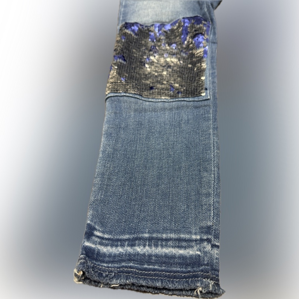 GAP Kids Flip Sequin Stretch Jegging Jeans | Size 7 Regular 💙✨ - Picture 7 of 9